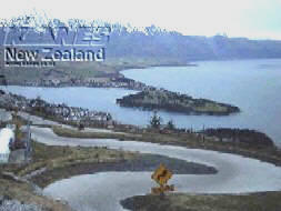 The luge track overlooking Queenstown.