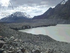 A forming glacier lake.
