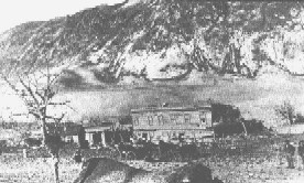 Historic photo of the town destroyed by the recent eruption.